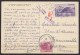 Israel - CP Jerusalem Airmail Càd JERUSALEM /21.4.1954 Pour Et Taxé 5f à FRANCOVILLE (Seine & Oise) - Griffe "EDEN HOTEL - Covers & Documents