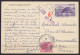 Israel - CP Jerusalem Airmail Càd JERUSALEM /21.4.1954 Pour Et Taxé 5f à FRANCOVILLE (Seine & Oise) - Griffe "EDEN HOTEL - Storia Postale