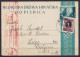 Croatie - EP CP 1K + 1D Càd SLAVONSKI BROD /22 VIII 1941 Pour LIEGE - Cachet Censure Militaire Allemande "Geprüft" - Croatia