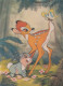 Disney - Bambi W Rabbit & Butterfly 3 D Dimensional Postcard - Autres & Non Classés