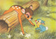 Disney - Bambi & Rabbit Old Postcard 1965 - Autres & Non Classés