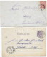 2x Briefe Sachsen, Nachverwendung: Mutzschen, Scheibenberg 1880/88 - Sachsen