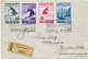 Einschreiben Innsbruck FIS Wettkämpfe 1936, MiNr. 623-626, Kein FDC - Lettres & Documents