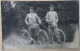 Armée Française Portrait De 2 Militaires Cyclistes Et Leurs Vélos France Période WW1 CP Photo - Guerre, Militaire