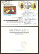 Kyrgyzstan / Kirgisien 1995●National Costumes●Falcon●●Volkstrachten●Complet Set On 2x R-Letters To Lithuania - Kirghizistan