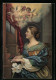 AK Frau An Der Orgel Betrachtet Die Engel Am Himmel, Sancta Cäcilia  - Engel