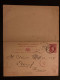 CP EP TWO CENTS OBL.DE 12 93 PENANG Avec CP EP TWO CENTS REPLY NEUVE Pour M SAINT DENIS +OBL. ELBEUF (76) + OBL. ROUGE - Straits Settlements