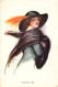 Illustrateur -Tempting Eyes - Femme Au Chapeau à Plumes - Carte Postale Ancienne - Spurgin, Fred