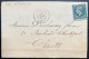 N°22 PIQUAGE DECALE 20c NAPOLEON SUR LETTRE / VIERZON POUR PARIS / 23 JANV 1867 / LAC - 1849-1876: Klassik