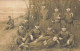 CARTE PHOTO NON IDENTIFIEE SOLDATS AVEC LE BARDA COMPLET PRENANT UNE PAUSE - To Identify