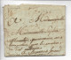 MEYRUEIS Lozère P.46.P. MERUEIS Noir + P.Payé Manuscrit Sur Pli 6.2.1811 Frappe Faibel (Indice 20 40e)    ....    G - Autres & Non Classés