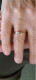 Delcampe - 18 Karaat Geelgouden Ring Gemerkt .750 Met Diamant - Bagues