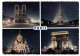 Paris , Notre-dame,tour Effeil,le Sacré Coeur ,l'arc De Triomphe - París La Noche