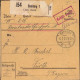 604022 | Paketkarte Gebühr Bezahlt, Nr. Zettel Mit Eindruck Der Firma Louis Kahn, Judaica | Bamberg (W 8600) - Lettres & Documents