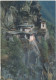 Bhutan Postcard Sent To Denmark 1971 Taktsang "The Tiger'snest" On The Top Of A 3000 Foot Cliff Week Upper Right Corner - Bután