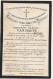 Faire Part De Décès 1899 - Obituary Notices