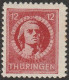 Alli.Besetzung > SBZ- 1945, Mi. Nr. 97 A X Aa X, Freimarke: 12 Pfg. Friedrich Von Schiller.  **/MNH - Ungebraucht