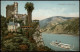 Ansichtskarte Bingen Am Rhein Burg Schloss Rheinstein Rhein Blick 1910 - Bingen