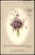 Künstlerkarte Motiv Blumen Blumenstrauß Mit Religiösem Spruch 1913 - Pintura & Cuadros