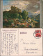 Künstlerkarte: Gemälde Ludwig Richter: Aufziehendes Gewitter 1914 - Peintures & Tableaux