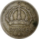 Suède, Gustaf V, 25 Öre, 1949, Argent, TB+, KM:816 - Schweden