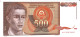 YUGOSLAVIA  P109 500 DINARA 1991   #AH    UNC. - Jugoslawien