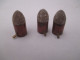 3     Balles    De 12 Mm A Broche - Decorative Weapons