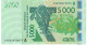 W.A.S. IVORY COAST P117Ap 5000 FRANCS (20)16 2016 UNC. - États D'Afrique De L'Ouest