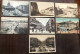 7 Postcards Lot European Cities Street Scenes Traffic Trams Cars Buses Horse Drawn Vehicles Early 20th Century - Collections & Lots