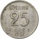 Suède, Gustaf VI, 25 Öre, 1957, Argent, TB, KM:824 - Schweden