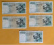 BELGIQUE - Lot De 5 Billets 20 Francs - 15.06.64 - Andere & Zonder Classificatie