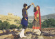 Greece PPC Greek Costumes Traditional Dresses Crete & Skyros ATHINAI HILTON 1977 Amager Denmark (2 Scans) - Greece