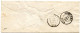 BELGIQUE - 20C MEDAILLON MARGE D57 WARNETON SUR LETTRE FRONTALIERE POUR COMINES AVEC RARE ENTREE BELG. COMINES, 1858 - 1858-1862 Medallions (9/12)
