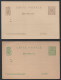LUXEMBOURG / 1880-1885 - 2 ENTIERS POSTAUX - CARTES POSTALES  (ref 8863) - Postwaardestukken