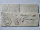 1853 - Aix En Provence - Lettre A TIMBRER A L' EXTRAORDINAIRE Timbre Fiscal 2 C. 1/2 - BE - 1853-1860 Napoleon III