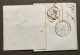 Lettre 11/09/1858 - Affr. OBP 8 Obl. P45 Gand > Lille - Ambulant Ouest No 3 - 1858-1862 Medallions (9/12)