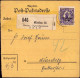 604030 | Bayern Abschied, Paketkarte, Einzelfrankatur, Nr. Zettel Eindruck Der Firma Perusa, Cigarettenfabrik | München - Lettres & Documents