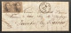 Lettre 21/12/1857 - Affr. OBP 6 Obl. M.V. Ambulant Du Midi No 5 - Manuscrit HERMALLE - 1851-1857 Médaillons (6/8)