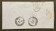 Lettre 09/01/1864 - Affr. OBP 15 Obl. M.II. Ambulant Du Midi No 2 > St Martin De Connet - 1863-1864 Medaglioni (13/16)