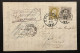 Lettre Recommandé 27/09/1883 - Affr. OBP 33+35 Obl. EC CHARLEROI Vers Paris (FR) Marque De Passage Erquelinnes - 1869-1883 Leopoldo II