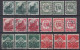 ⁕ Germany, Deutsches Reich 1934 / 1935 ⁕ Mi.546-547 X3, Mi.554-555 X3, Mi.571-572 X3 ⁕ 18v Used - Oblitérés