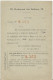 CARTE POSTALE 10 CT SAGE 1895 AVEC REPIQUAGE A. TANQUEREY PARIS - Overprinter Postcards (before 1995)