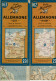 2 Cartes Routières MICHELIN D'ALLEMAGNE Est Et Ouest - N° 162 Et 163 - Editions 1944 Et 1945 - Strassenkarten