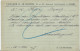 CARTE POSTALE 10 CT SAGE 1897 AVEC REPIQUAGE LIBRAIRIE H. LE SOUDIER PARIS - Cartes Postales Repiquages (avant 1995)