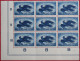 9x Block Airmail Stamp 12 1/2 Ct WM Vertical NVPH LP11 11 (Mi 321 ) 1938 POSTFRIS / MNH / **  NEDERLAND / NIEDERLANDE - Posta Aerea