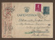 !!! ROUMANIE, ENTIER POSTAL AVEC COMPLÉMENT D'AFFRANCHISSEMENT POUR LA FRANCE DE 1942 AVEC CENSURE ALLEMANDE - Postal Stationery