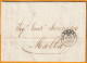 1848 - Lettre Pliée En Italien De LIVORNO Livourne Leghorn, Toscana, Italia Vers MALTA Malte, GB - 1. ...-1850 Prephilately