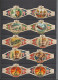 22  Stuks    Sigarenbanden Washinton  Serie 15 - Cigar Bands