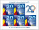 ROMANIA 2024 - 20 YEARS SINCE ROMANIA’S ACCESSION TO NATO  Minisheet Of 5 Stamps +1 Label MNH** - NAVO