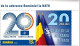 ROMANIA 2024 - 20 YEARS SINCE ROMANIA’S ACCESSION TO NATO  Set Of 2 Stamps With Labels MNH** - NAVO